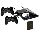 Playstation 2 Slim (destravado) + 2 Controles + Memory Card